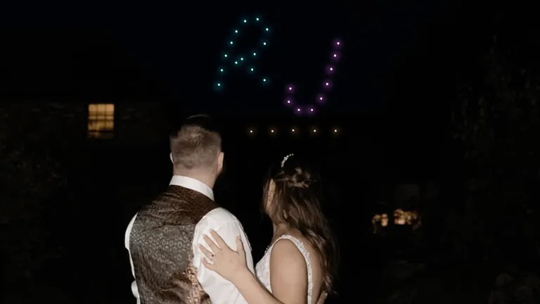 Rob & Jess Wedding Drone Show
